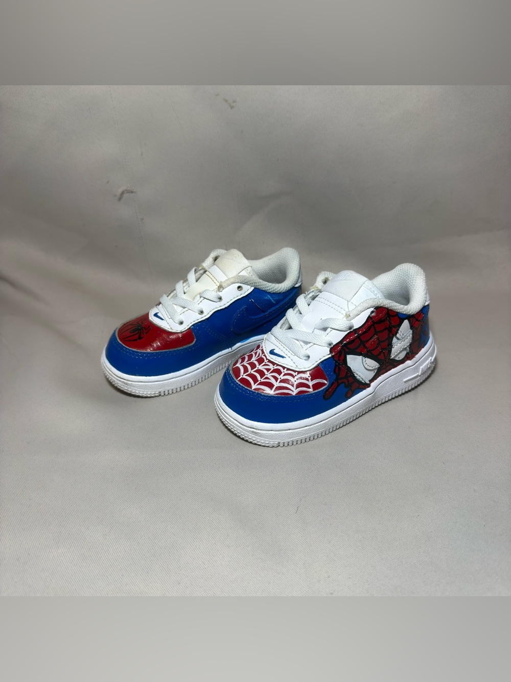 Nike Custom Spider-man Air Force 1 Sneakers Toddler sz: 7C